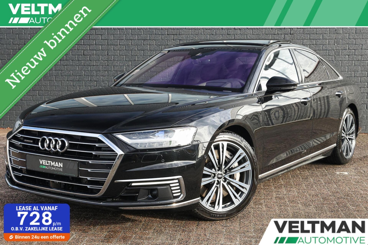 Audi A8 - 60 TFSI e quattro PANO HEAD UP B&O MEMORY - AutoWereld.nl