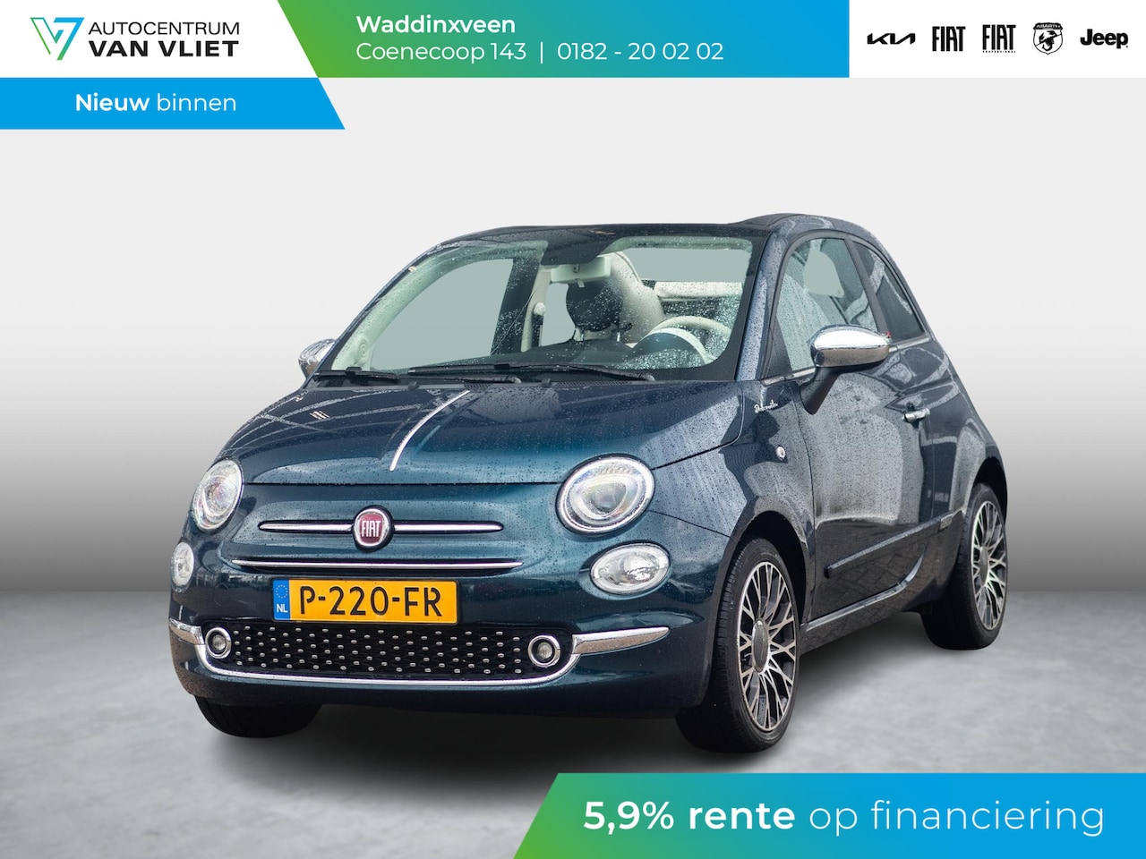 Fiat 500 C - 1.0 Hybrid Dolcevita | Carplay / Android | 16" LM Velgen | Climate Control | Parkeersensor - AutoWereld.nl
