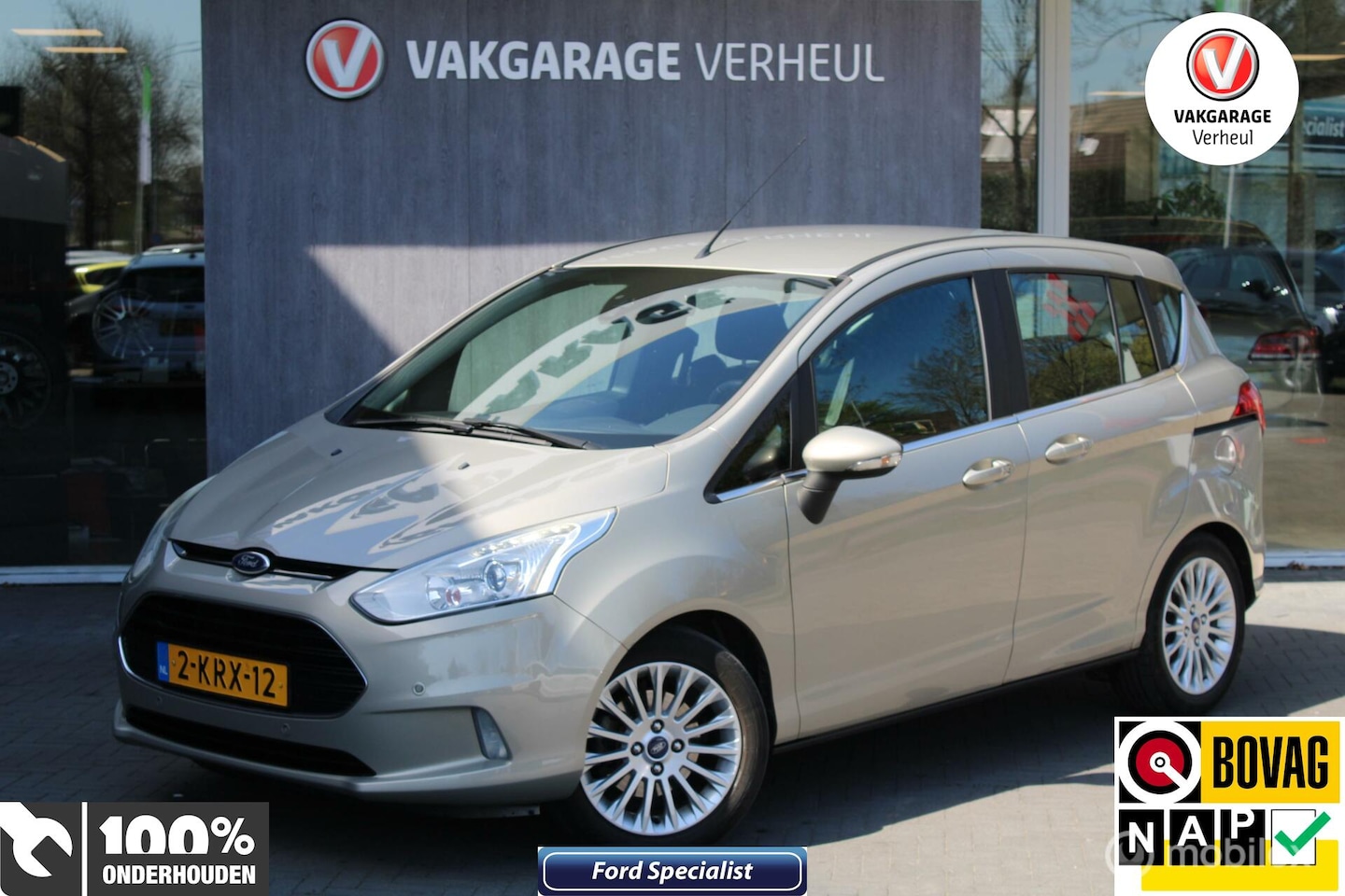 Ford B-Max - 1.0 EcoBoost Titanium|Camera|Trekhaak|Navi|Nap - AutoWereld.nl
