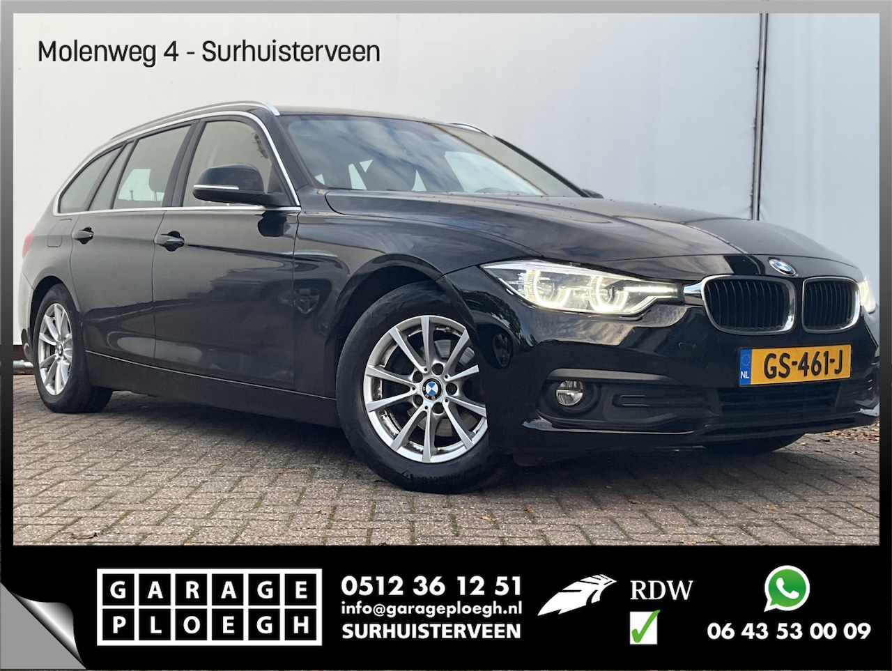 BMW 3-serie Touring - 320D M-Sport Nav/Cruise Stoelverw Led Facelift Pdc Voll.Onderhouden EXPORT?! - AutoWereld.nl