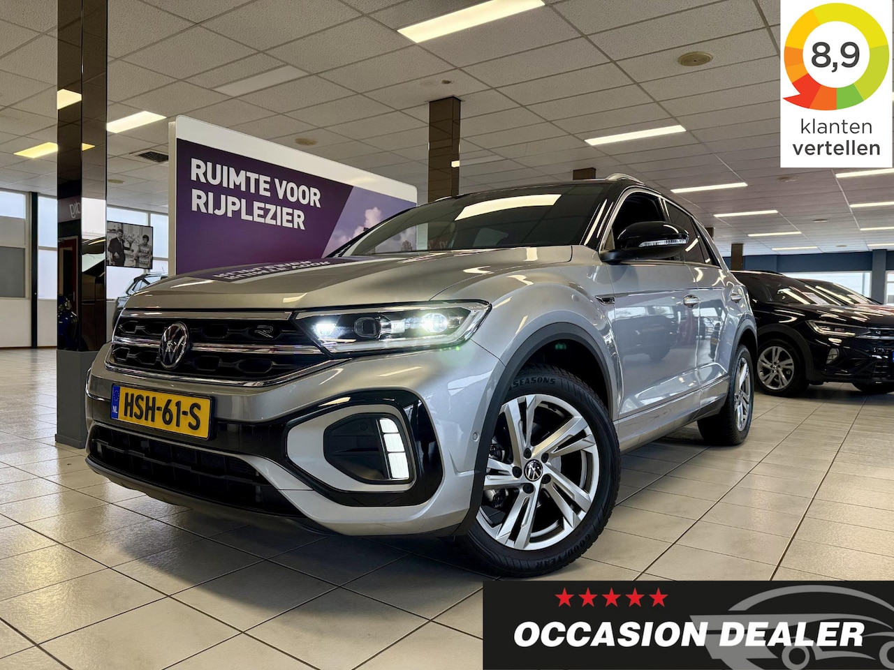 Volkswagen T-Roc - 1.5 TSI R-Line DSG *IQ*CAM*MASSAGE*BUSS-PACK*LM17 - AutoWereld.nl