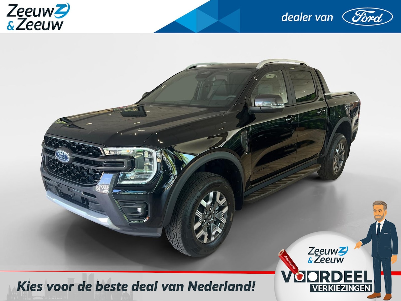 Ford Ranger - Wildtrak Double Cab PHEV 2.3 | 279 pk | GRIJS kenteken | 5 persoons | Nu 0,99% rente op fi - AutoWereld.nl