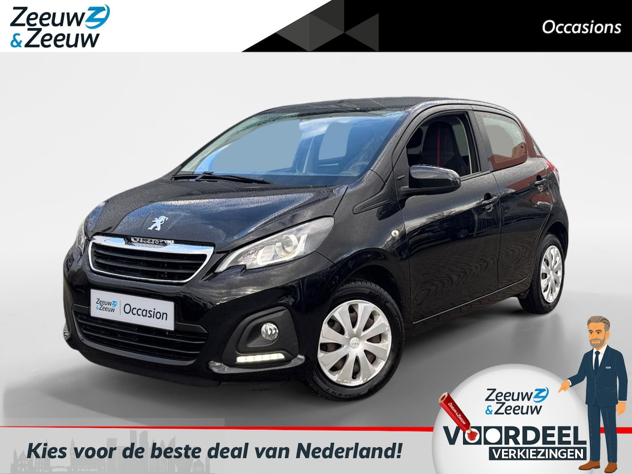 Peugeot 108 - 1.0 e-VTi Active |mistlampen voor |airco| NL Auto| Nieuwe apk| 12 maanden BOVAG garantie| - AutoWereld.nl