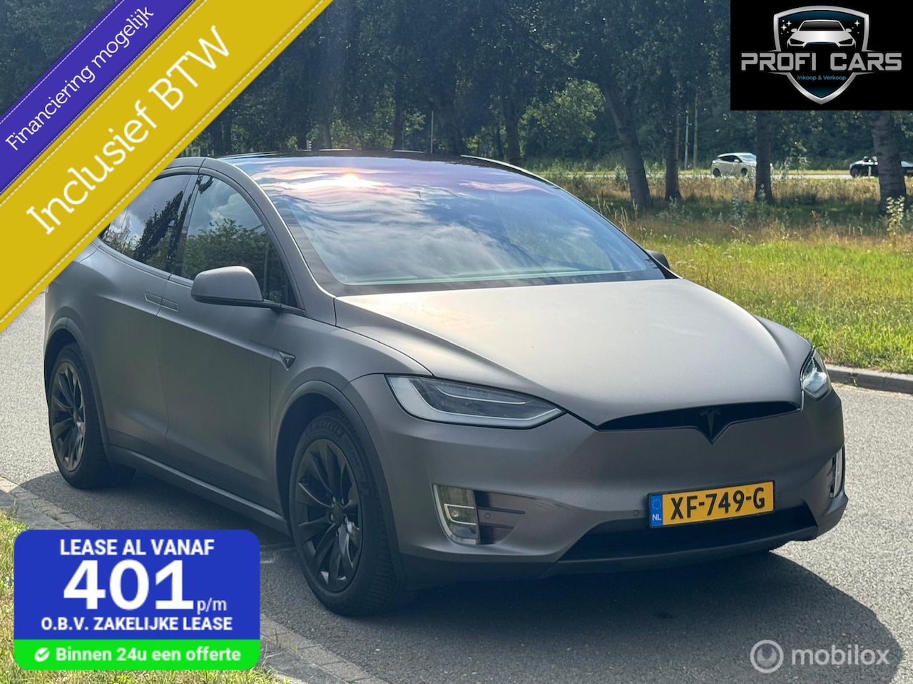 Tesla Model X - 75D Base 7p. Trekhaak Nap inc.BTW - AutoWereld.nl
