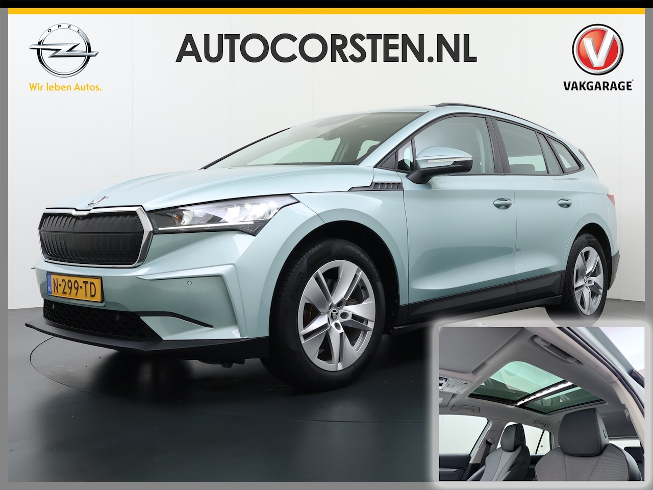 Skoda Enyaq iV - 60 Trekhaak Panoramadak Camera Navi Ecc Apple Carplay Android Auto Cruise Control Pdc DAB - AutoWereld.nl