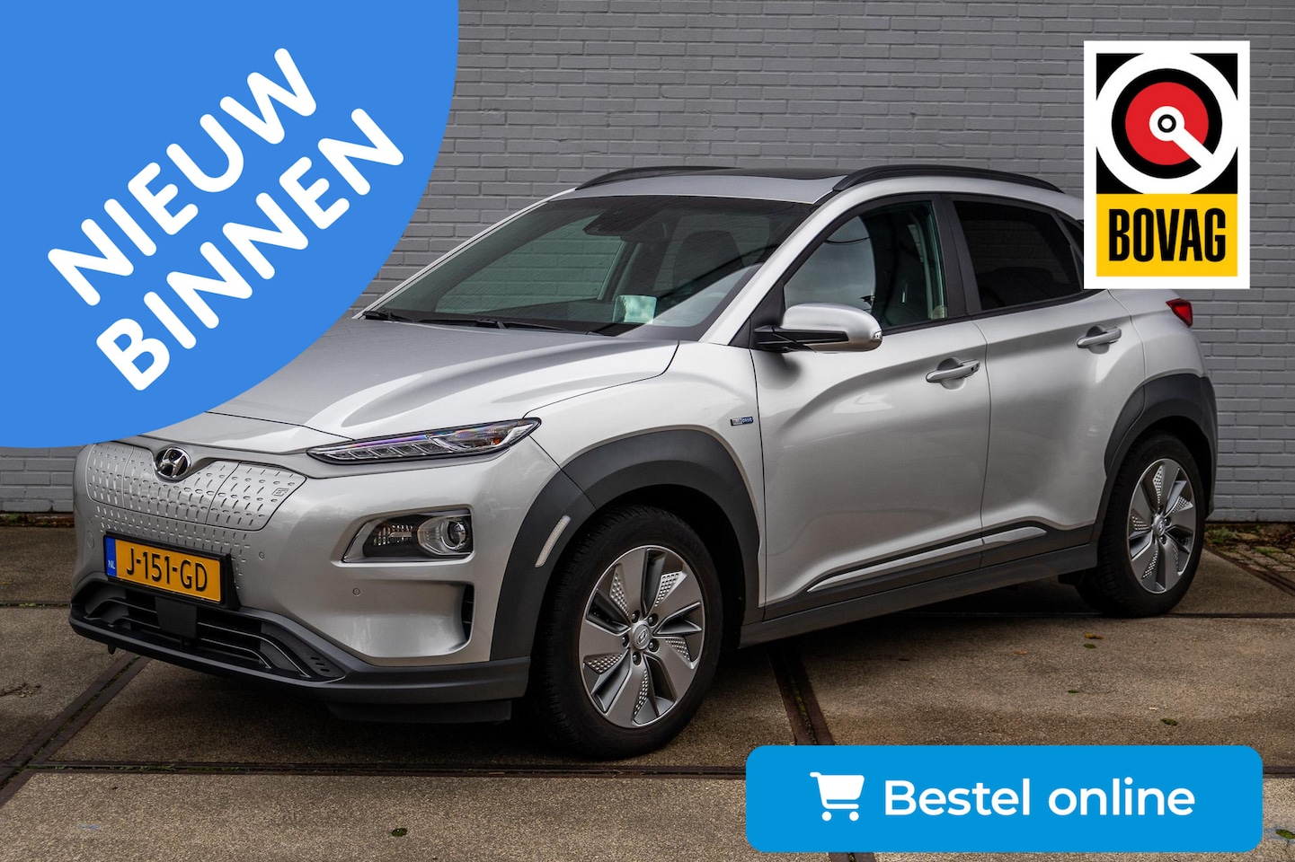 Hyundai Kona Electric - EV Premium 64 kWh Open dak/trekhaak - AutoWereld.nl