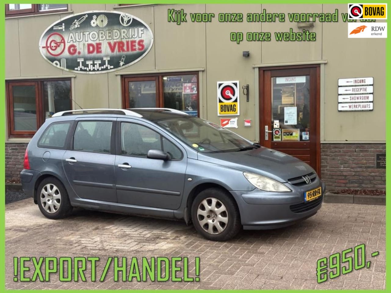 Peugeot 307 SW - 1.6 16V Premium 7 Zitplaatsen - Export / Handel - - AutoWereld.nl