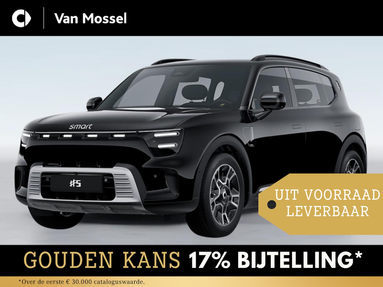 Smart #5 - Pro / Verwarmd stuurwiel/ Keyless entry/ 13-inch OLED centraal scherm/ Stoelverwarming voo - AutoWereld.nl