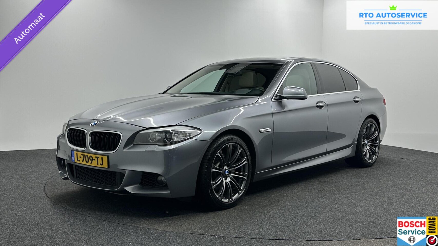 BMW 5-serie - 528i Executive SCHUIF/OPENDAK LEER LM HEAD UP ECC. - AutoWereld.nl