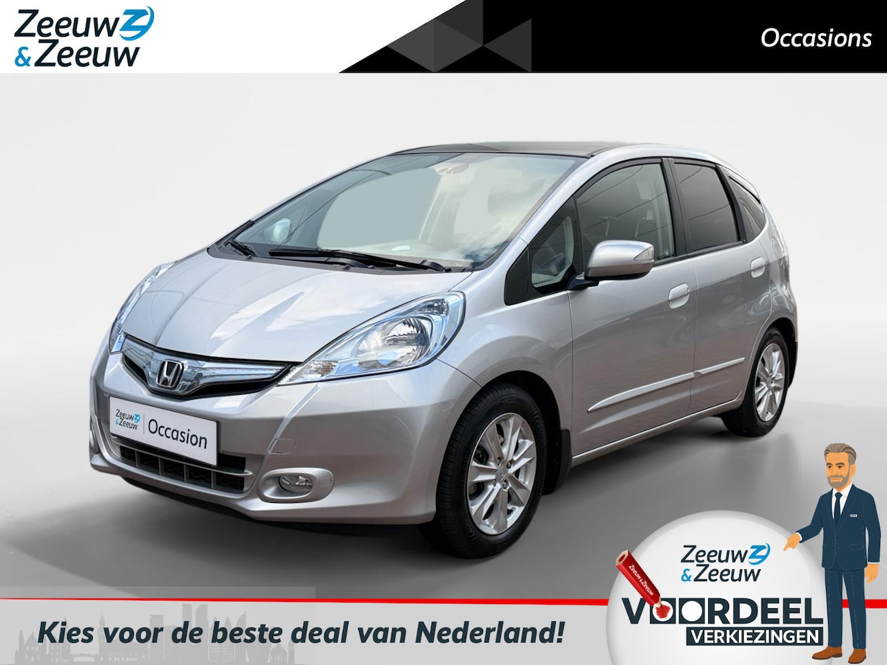 Honda Jazz - 1.4 Hybrid Exclusive | Automaat | Stoelverwarming | Bluetooth | Cruise Control | Volledig - AutoWereld.nl