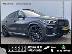BMW X6 - xDrive40i M-Sport Luchtvering 360cam Pano HK Elek.Trekhaak Skylounge Carbon BOMVOL