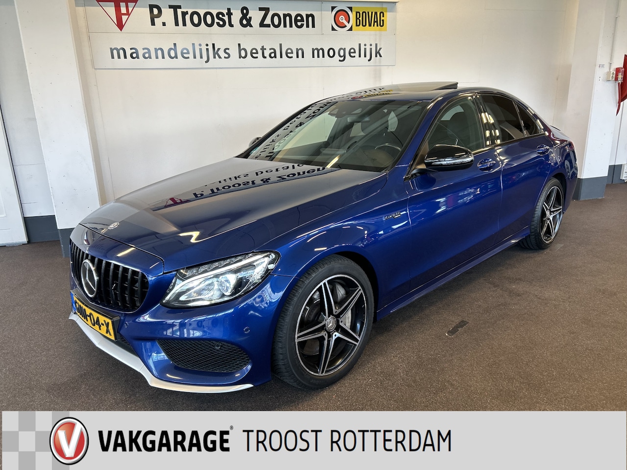 Mercedes-Benz C-klasse - C43/450 AMG 4MATIC V6 368PK | Panoramadak | Burmester | Adaptieve cruise control | Park as - AutoWereld.nl