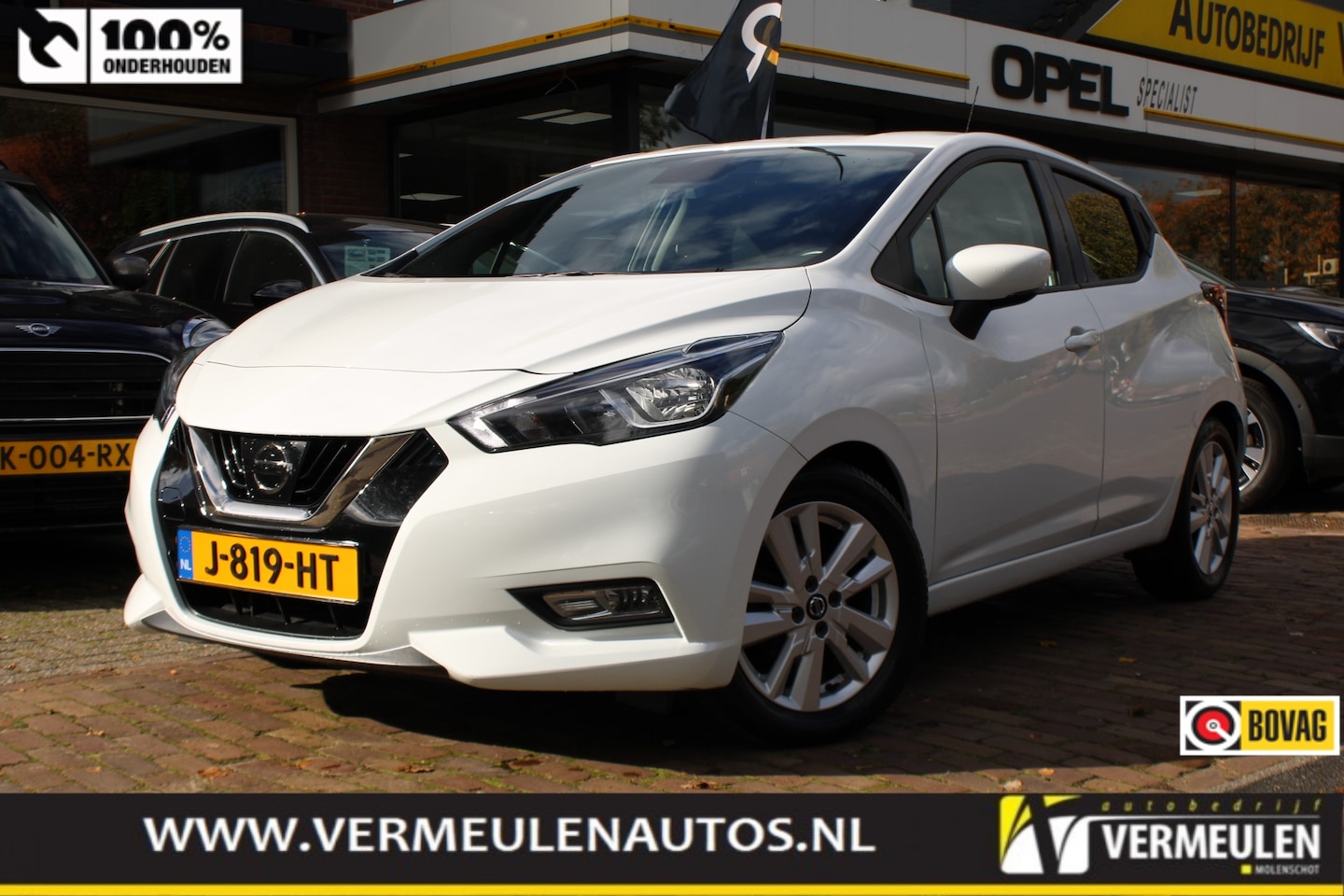 Nissan Micra - 1.0 IG-T 100PK N-Connecta + 16"/ Navi/ Clima/ Camera/ Stoelverwarming/ Trekhaak/ NL auto - AutoWereld.nl