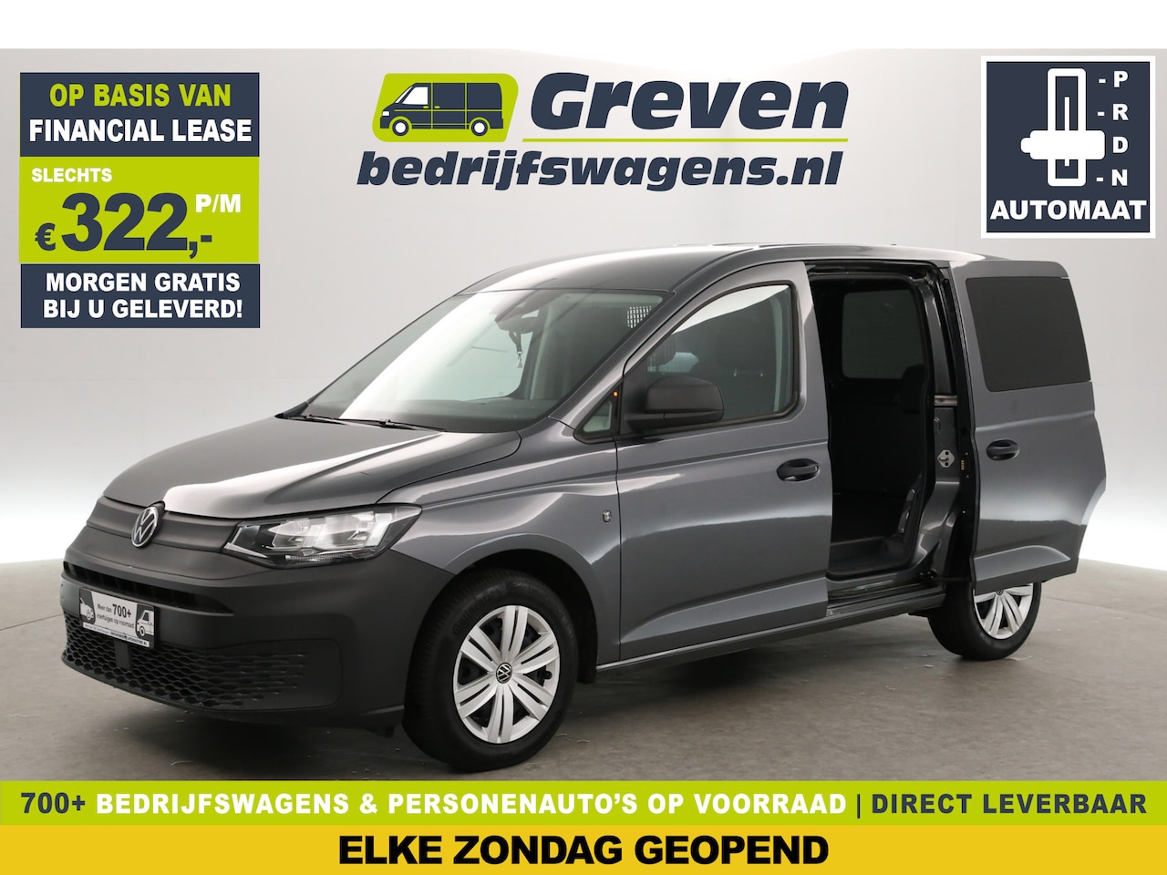 Volkswagen Caddy - 2.0 TDI | Automaat | 2xSchuifdeur | Airco | Cruise | Stoelverw. - AutoWereld.nl