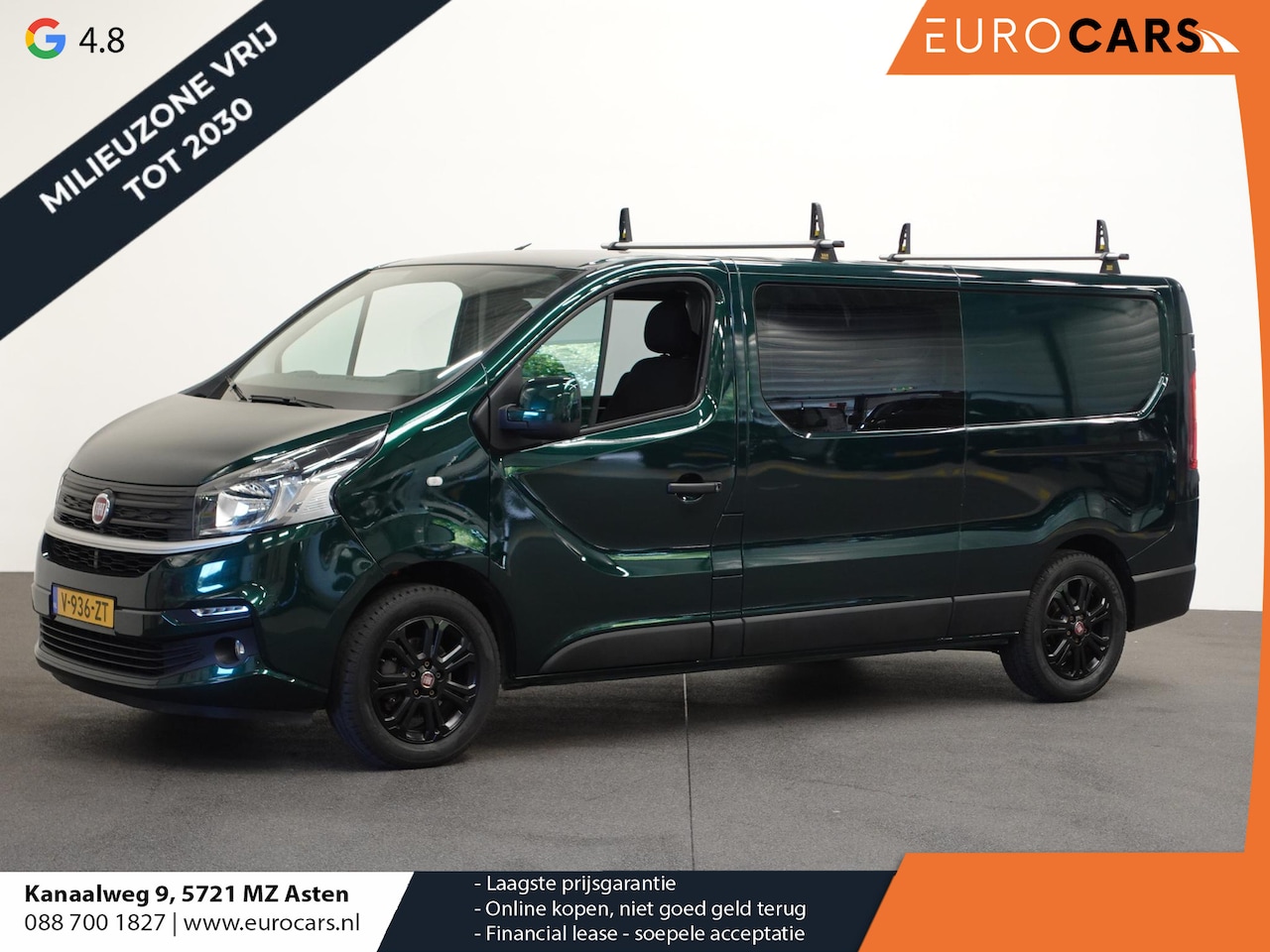 Fiat Talento - 1.6 125 pk L2H1 Dubbele Cabine Luxe Lang L2 Airco Navi Cruise Control 17" LM Velgen - AutoWereld.nl