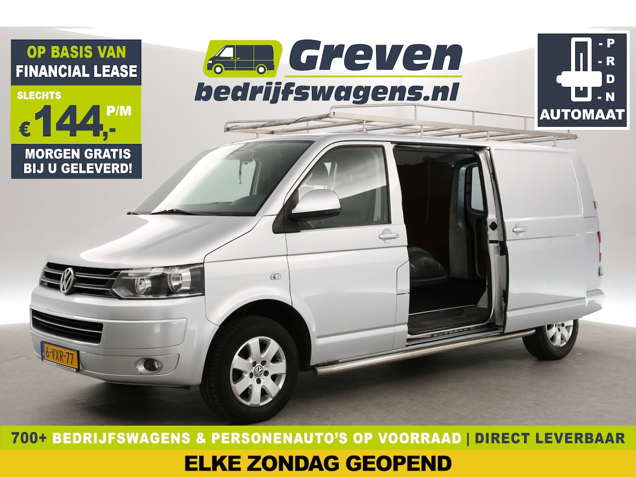 Volkswagen Transporter - 2.0 TDI 141PK Automaat L2H1 | Airco | Trekhaak | 3-Zits | Navi | Cruise | Parkeersens. | 2 - AutoWereld.nl