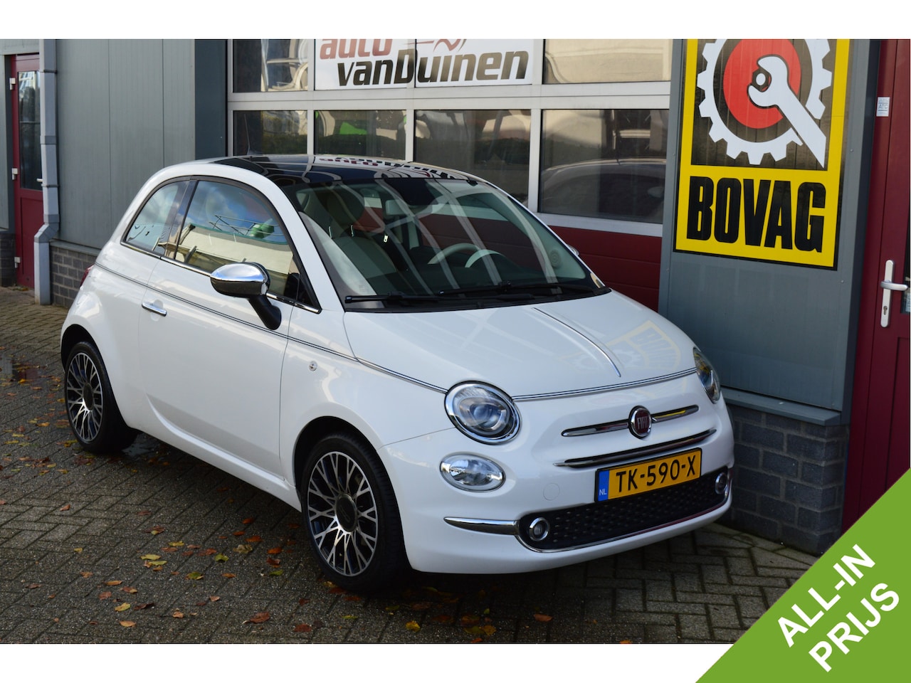 Fiat 500 - 0.9 TwinAir Turbo Collezione O.a: PDC, Cruise, Navi, Clima, Carplay, DAB, Etc. All-in prij - AutoWereld.nl