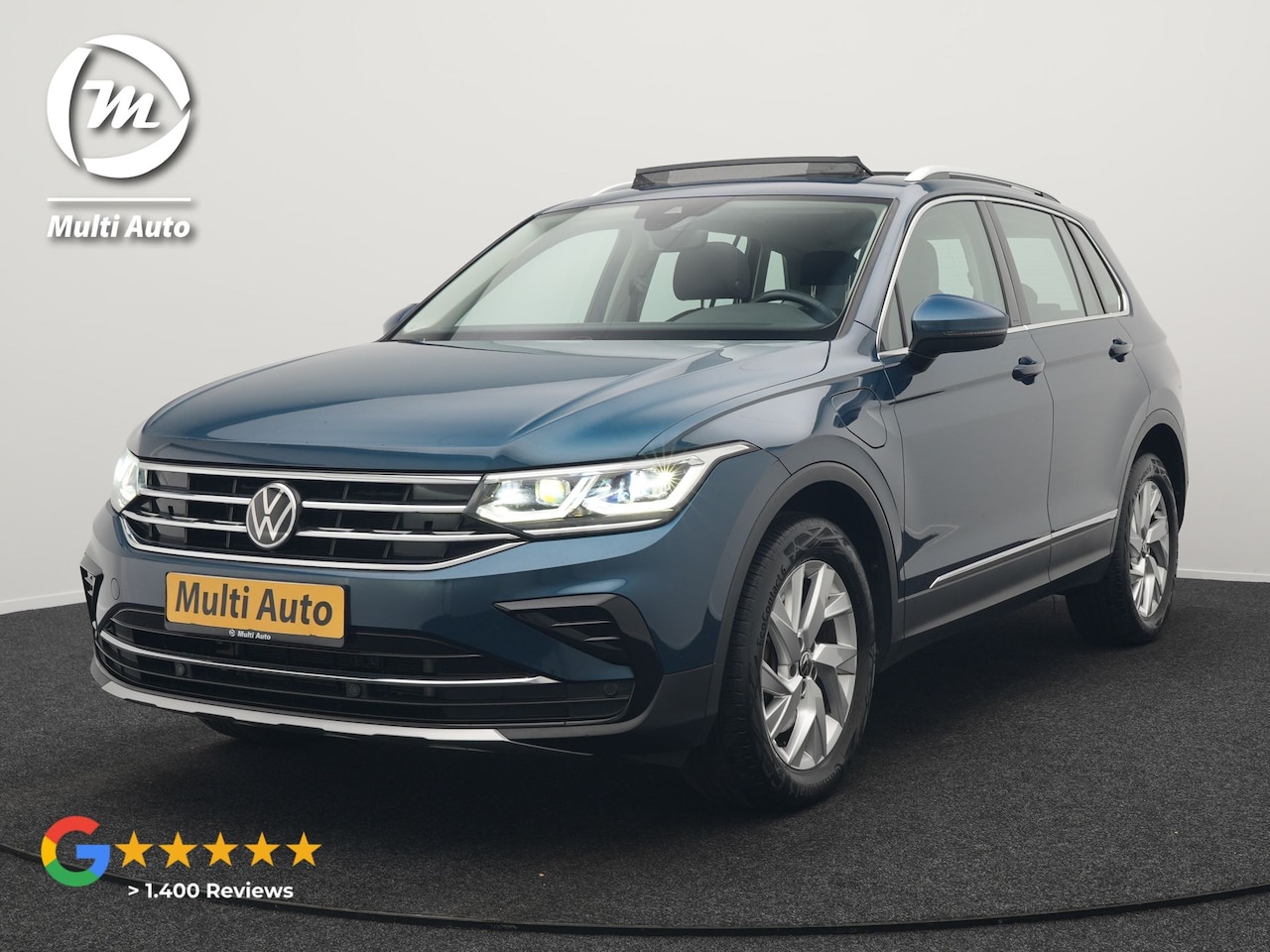 Volkswagen Tiguan - 1.4 TSI eHybrid Elegance Plug In Hybrid 245pk PHEV | Panodak | IQ Light | Adaptive Cruise - AutoWereld.nl