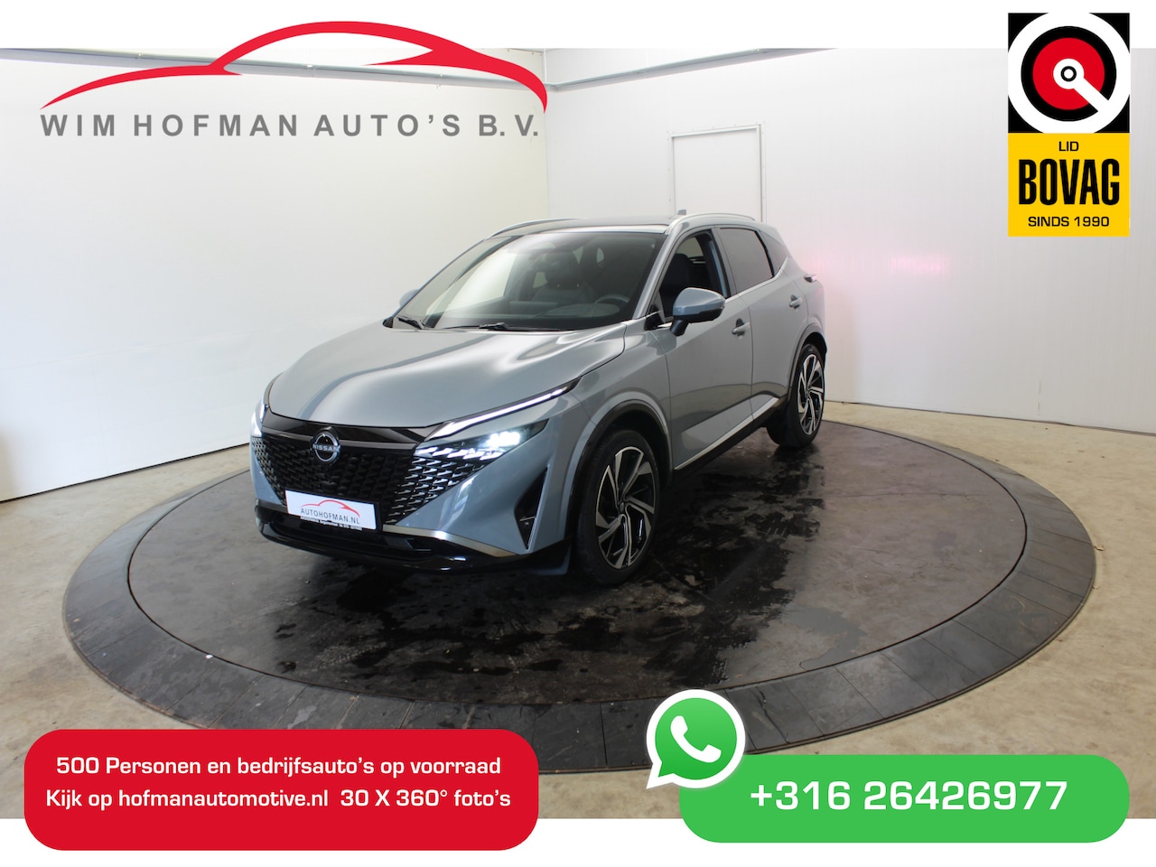 Nissan Qashqai - 1.5 e-Power Tekna Plus Pano 360 ° Cam Vol Leder El-Stoelen + A-klep Dhoek - AutoWereld.nl