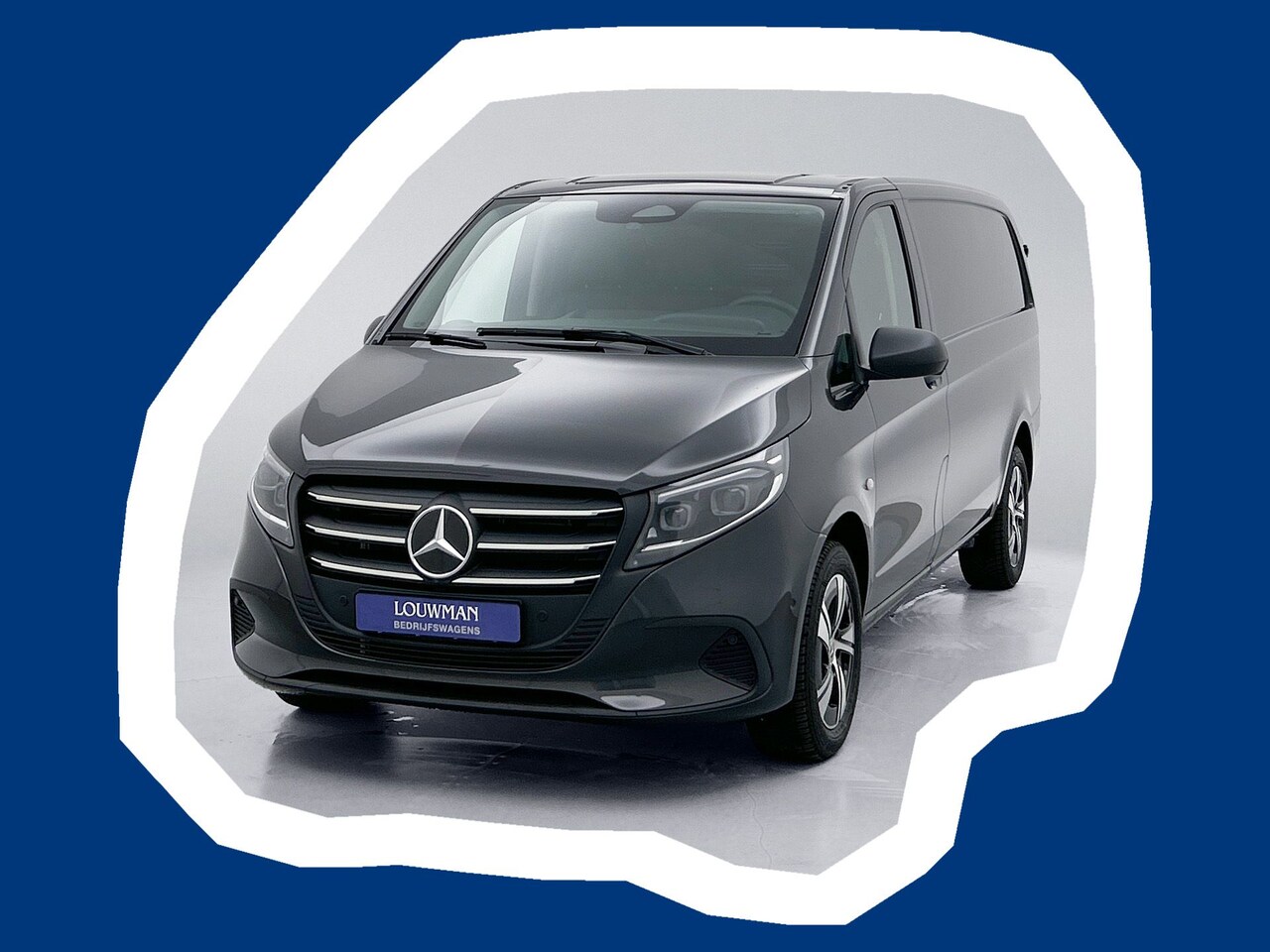 Mercedes-Benz Vito - 116 CDI L2 Multibeam LED Grafietgrijs Navigatie Trekhaak Achteruitrijcamera Cruise Control - AutoWereld.nl