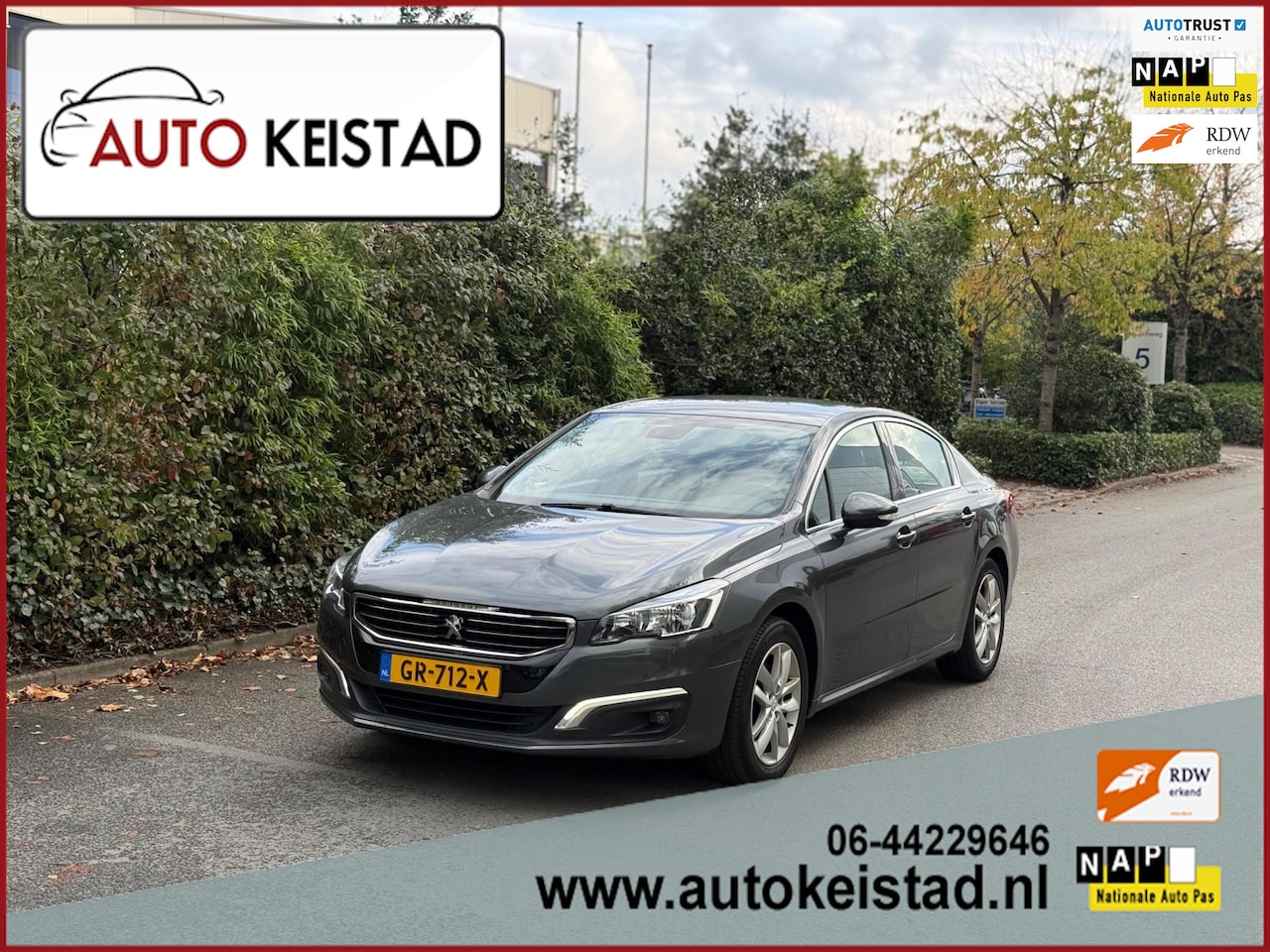 Peugeot 508 - 1.6 e-THP FACELIFT 165PK NAVIGATIE/LED/CLIMA! VELE OPTIES! - AutoWereld.nl