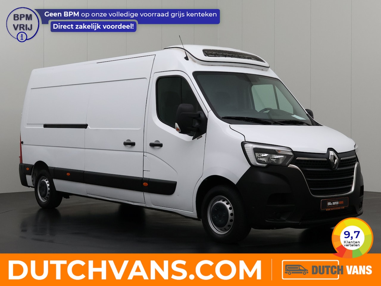 Renault Master - 2.3DCI 135PK L3H2 Koelauto Dag/Nacht 12/220V | Airco | Cruise | 3-Persoons | - AutoWereld.nl