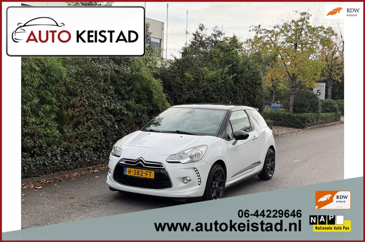 Citroën DS3 - 1.6 THP SPORT 156PK LEDER/CLIMA/NAVIGATIE! - AutoWereld.nl