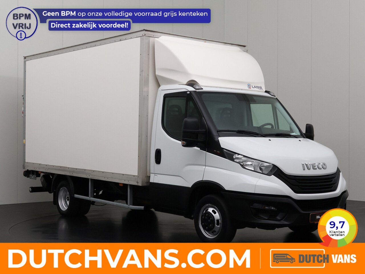 Iveco Daily - 35C16 3.0L Bakwagen+Laadklep | Dakspoiler | Airco | Cruise | 3-Persoons - AutoWereld.nl