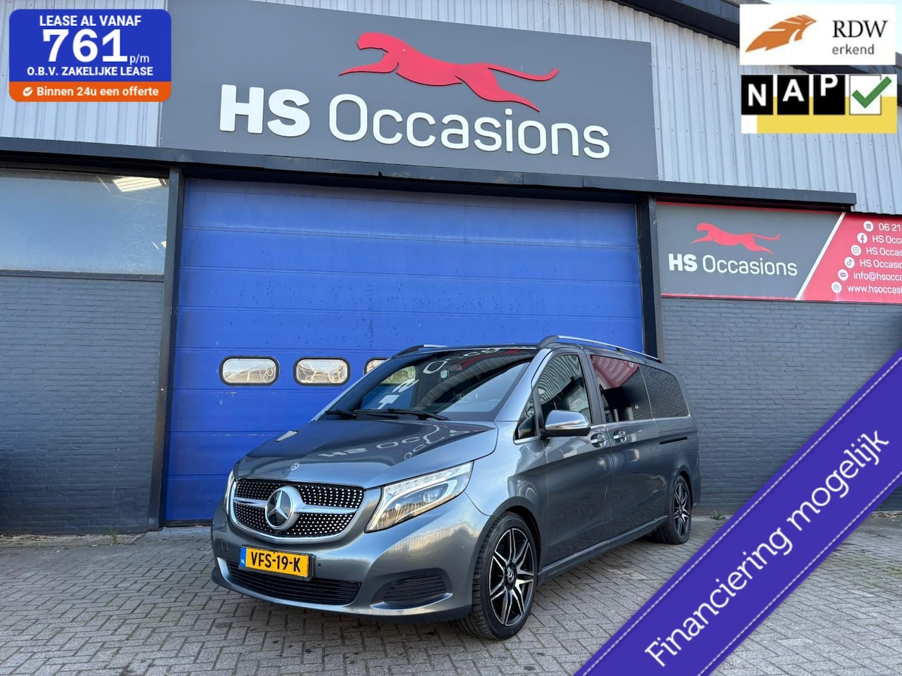 Mercedes-Benz V-klasse - 300d, LAGE KM, AMG PAKKET, 360 camera - AutoWereld.nl