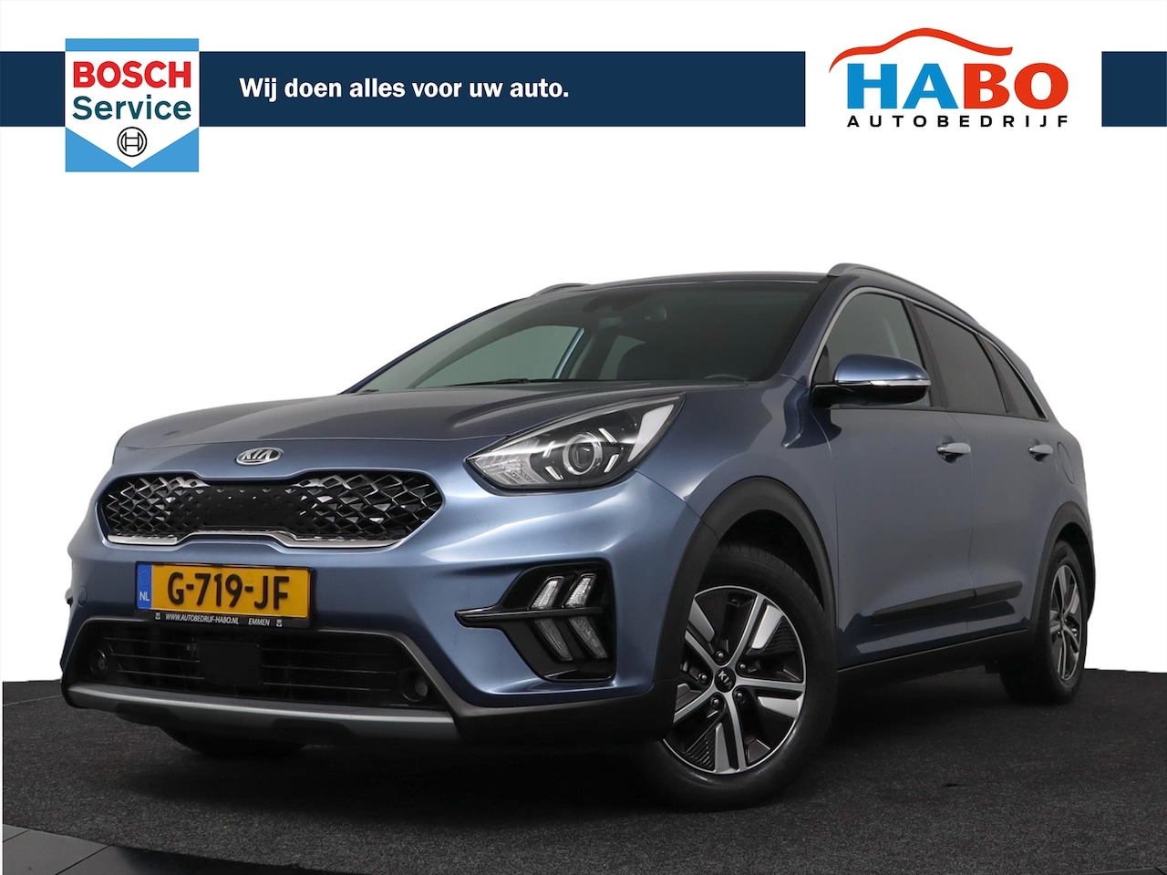 Kia Niro - 1.6 GDI HYBRID DYNAMICLINE DCT6 AUTOMAAT ECC/CRUISE/NAV/CAMERA/REGEN.SENS/PARK.SENS/TREKHA - AutoWereld.nl