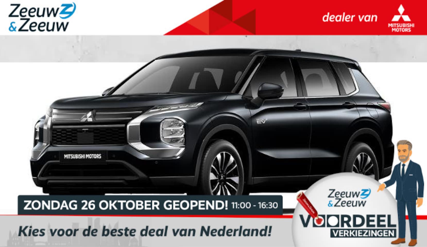 Mitsubishi Outlander - 2.4 PHEV Intense €4000,- korting |  8 jaar garantie | Vanaf prijs - AutoWereld.nl
