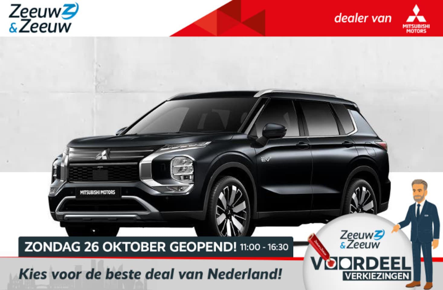Mitsubishi Outlander - 2.4 PHEV Instyle € 4000,- korting |  8 jaar garantie | Vanaf prijs - AutoWereld.nl