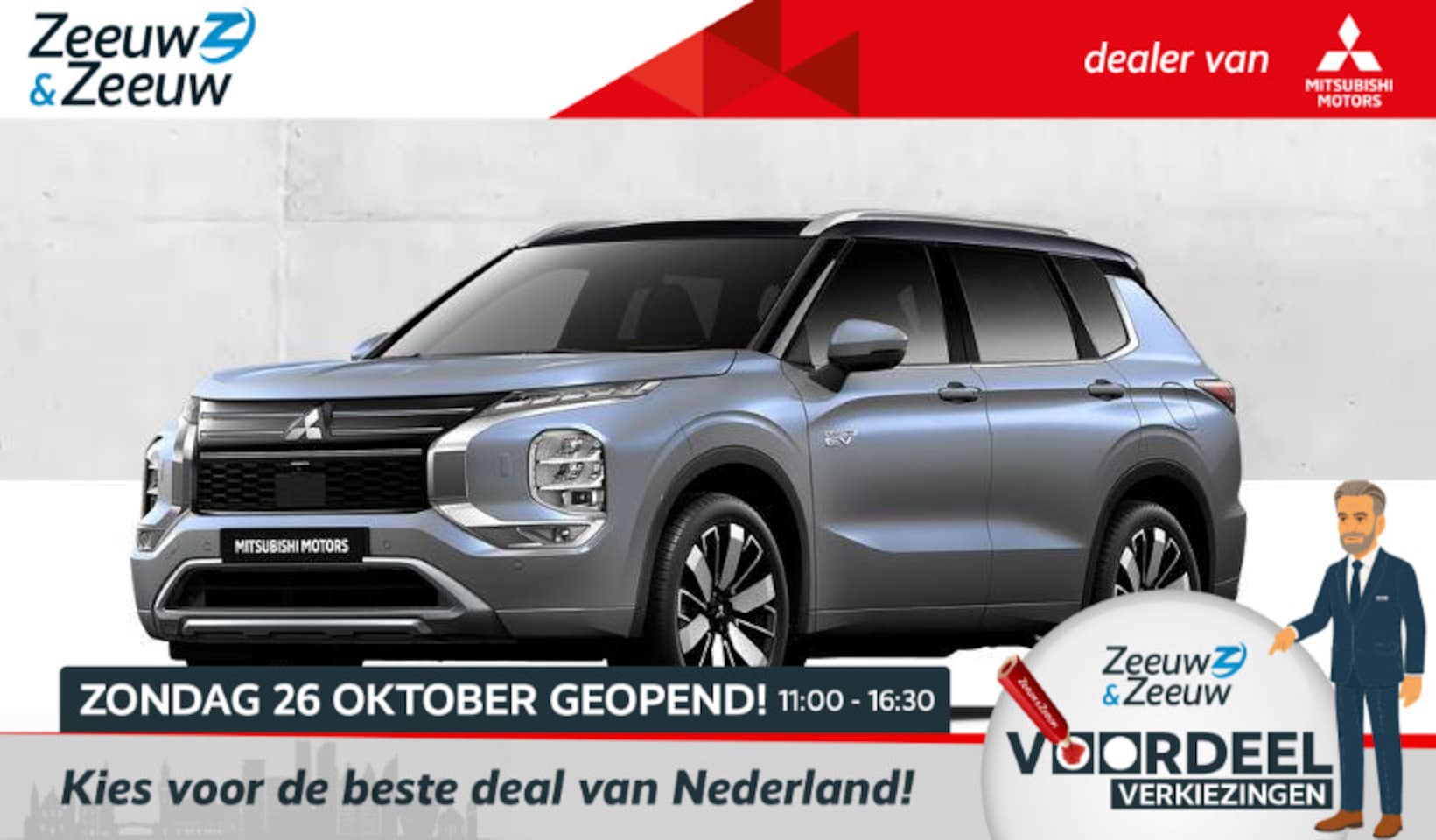 Mitsubishi Outlander - 2.4 PHEV Instyle+ € 4000,- korting |  8 jaar garantie | Vanaf prijs - AutoWereld.nl