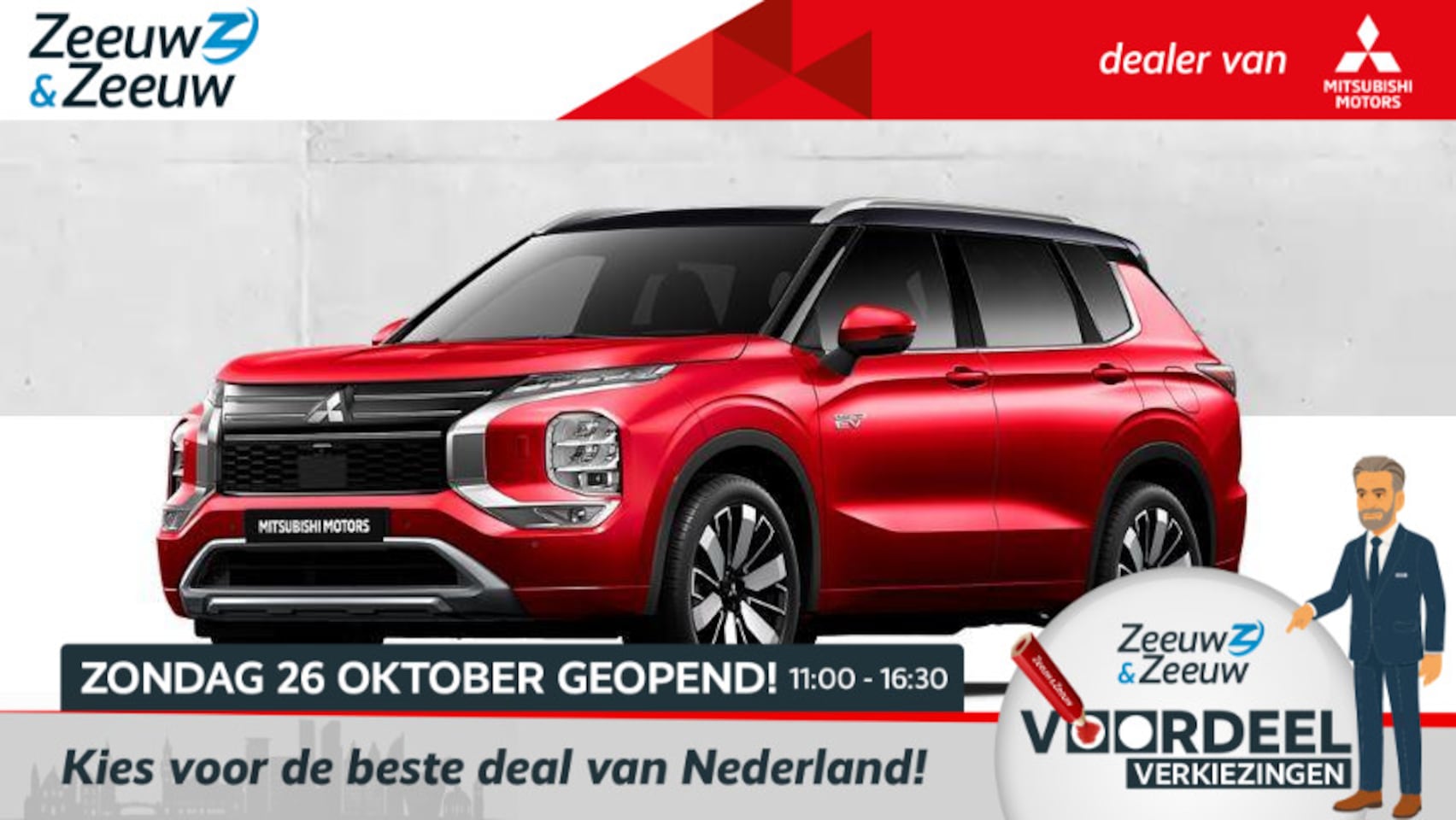 Mitsubishi Outlander - 2.4 PHEV Instyle+ € 4000,- korting |  8 jaar garantie | Vanaf prijs - AutoWereld.nl