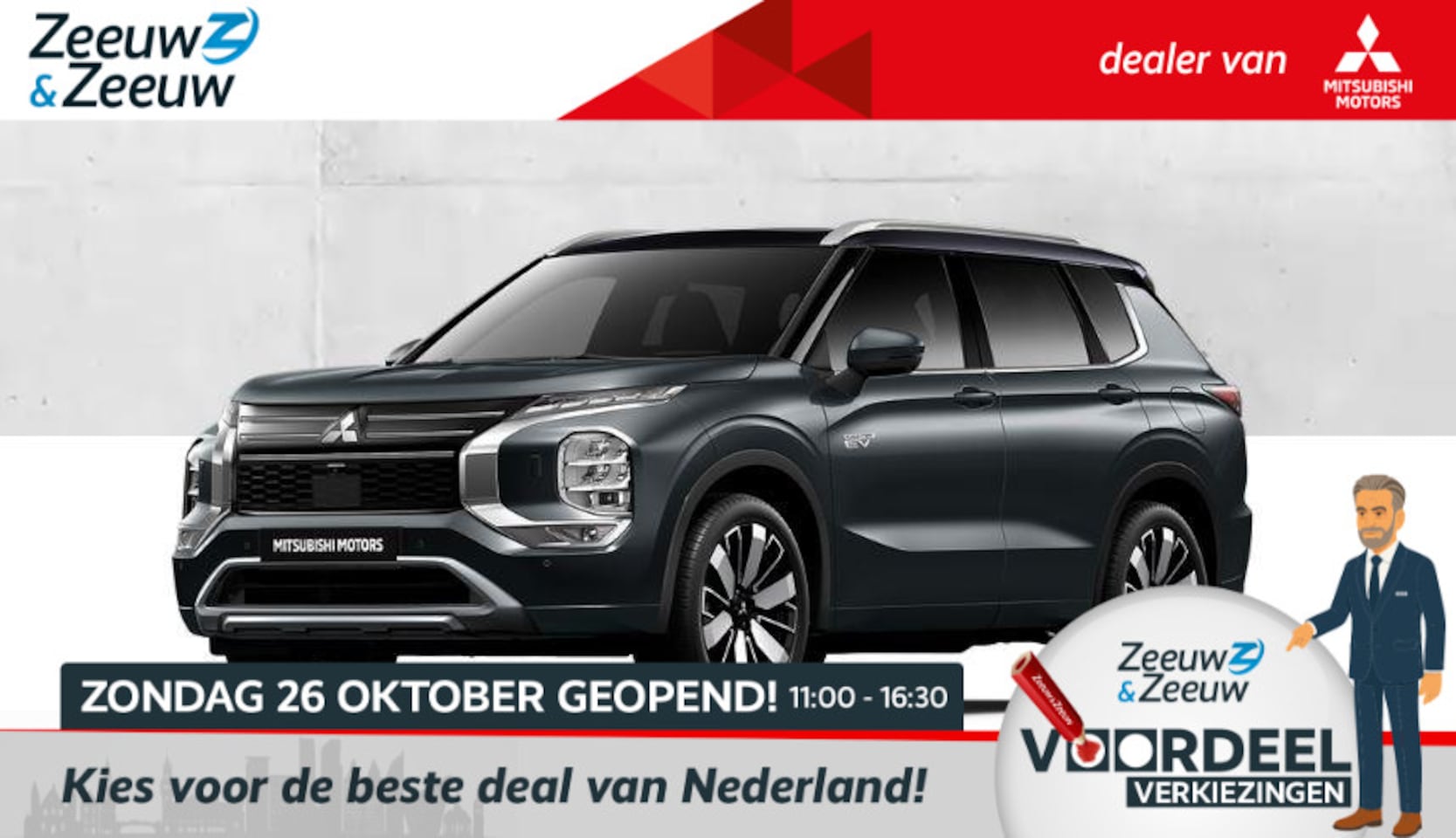 Mitsubishi Outlander - 2.4 PHEV Instyle+ € 4000,- korting |  8 jaar garantie | Vanaf prijs - AutoWereld.nl