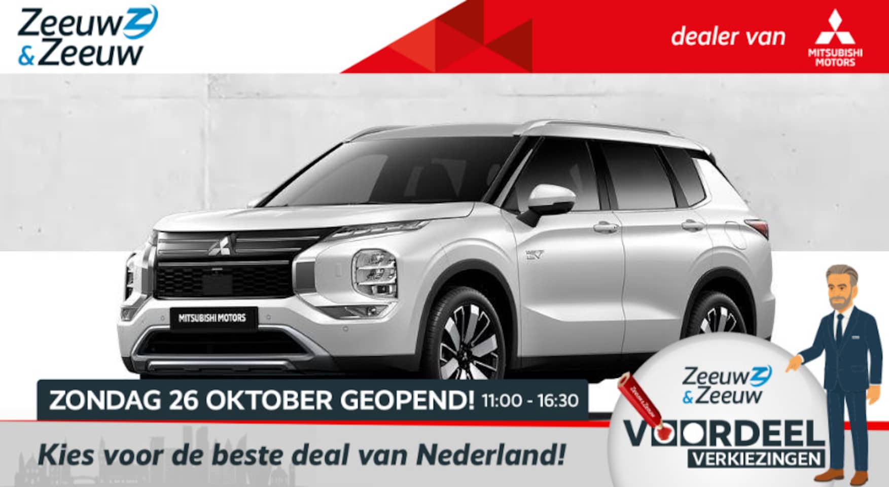 Mitsubishi Outlander - 2.4 PHEV First Edition € 4000,- korting |  8 jaar garantie | Vanaf prijs - AutoWereld.nl