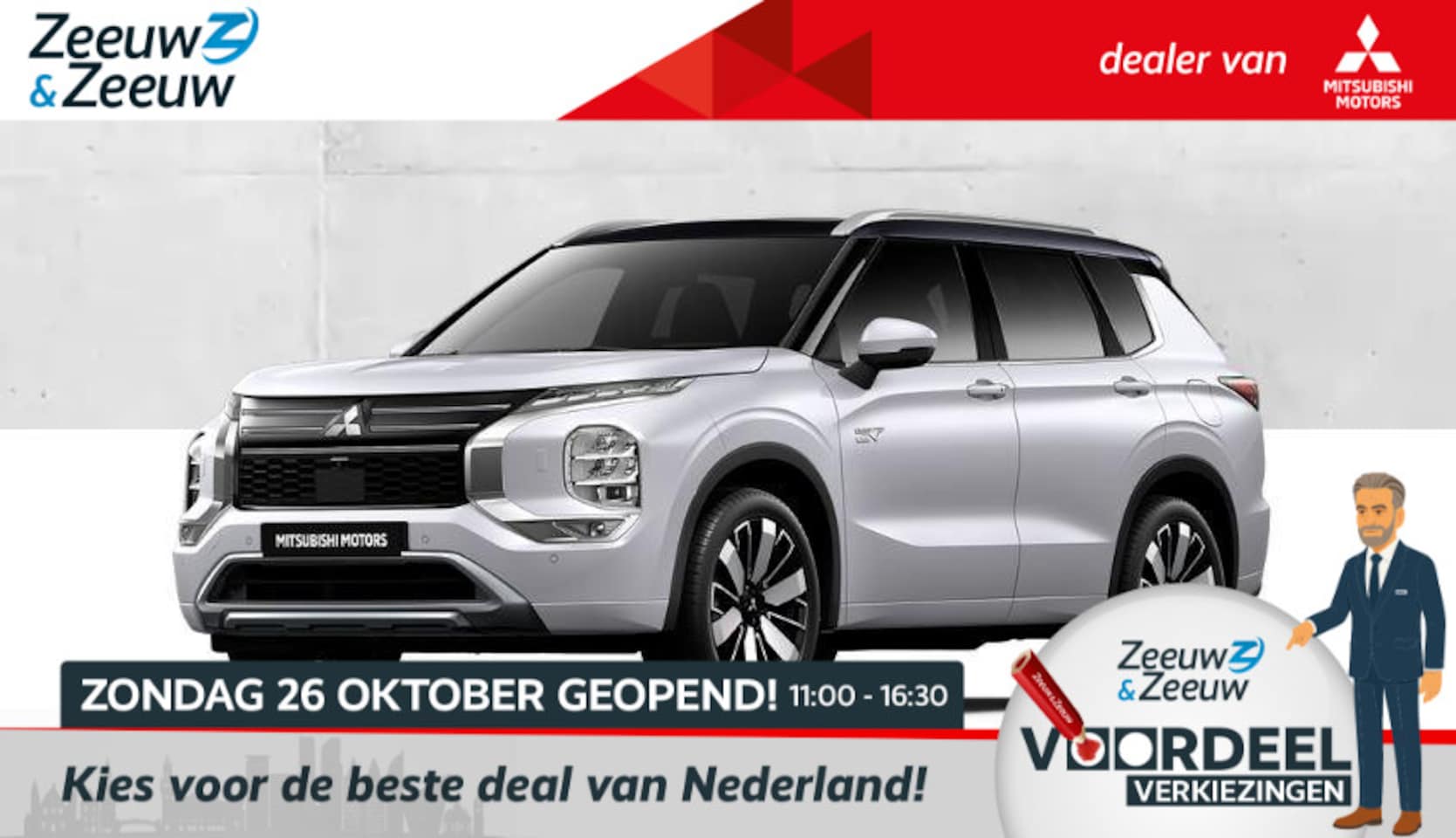Mitsubishi Outlander - 2.4 PHEV Instyle+ € 4000,- korting |  8 jaar garantie | Vanaf prijs - AutoWereld.nl