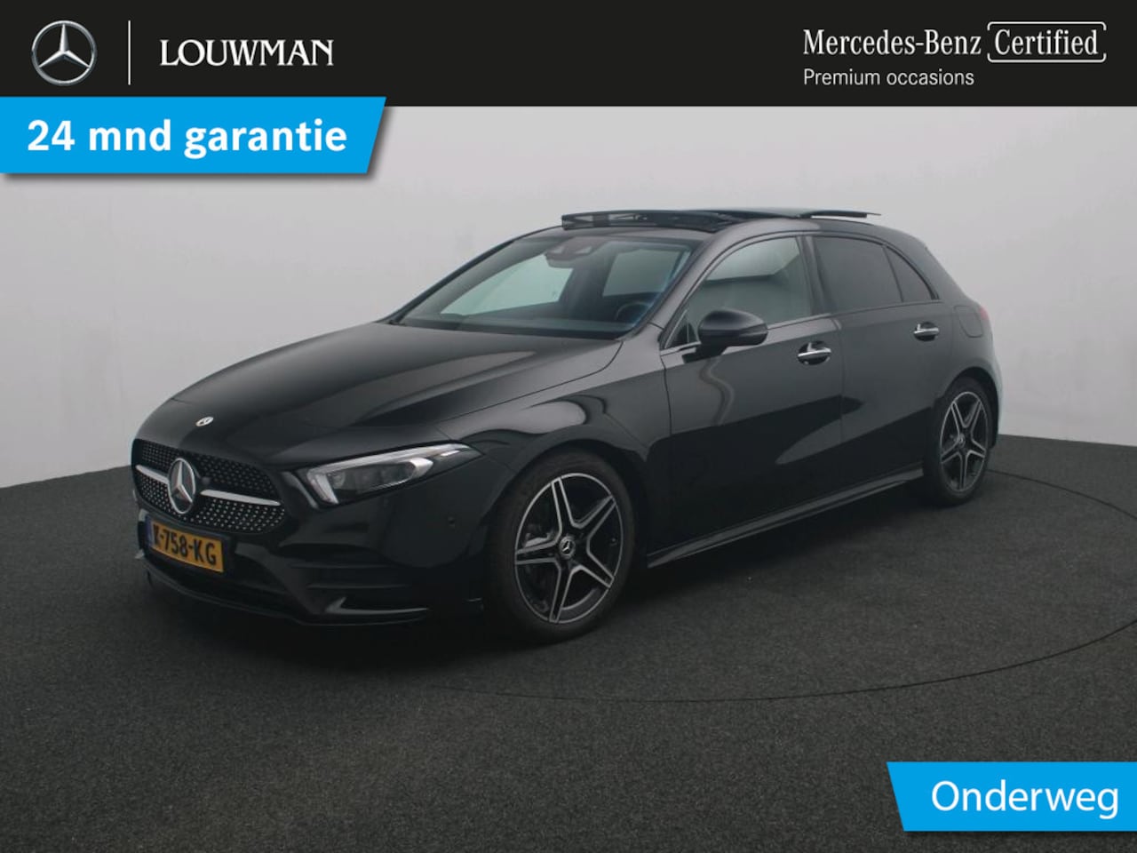 Mercedes-Benz A-klasse - 160 Business Solution AMG Handgeschakeld AMG Line | Night Pakket | Panorama Schuif-Kanteld - AutoWereld.nl