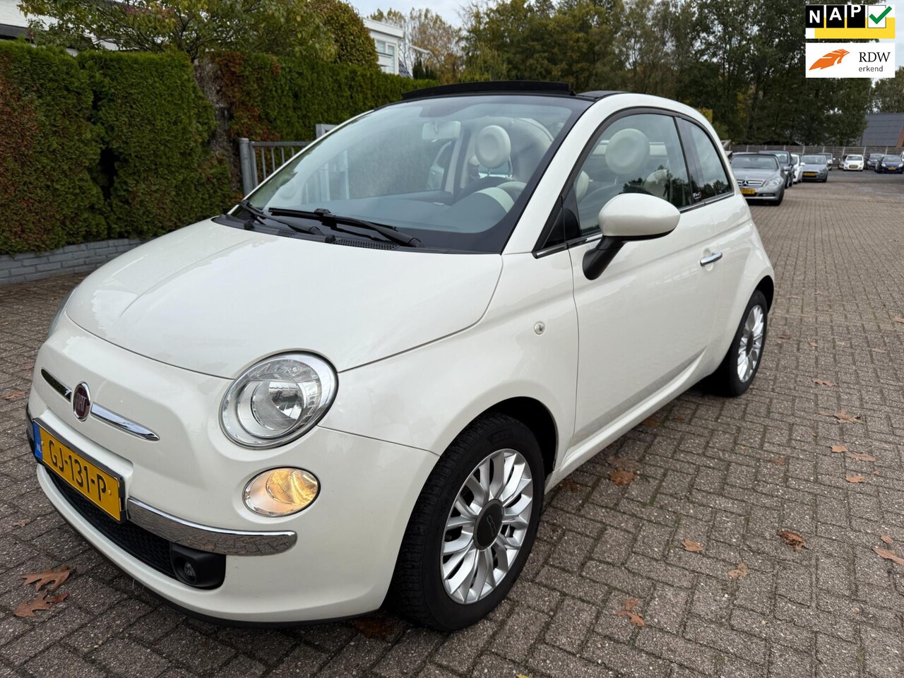 Fiat 500 C - 1.2 Lounge CABRIO ECC LEDER FRAU BLUETOOTH LMV NAP - AutoWereld.nl