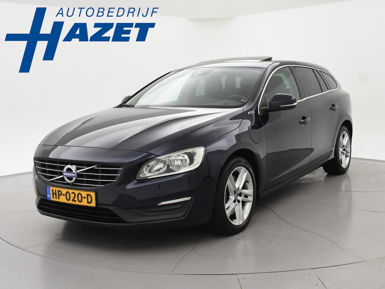 Volvo V60 - 2.4 D6 TWIN ENGINE *EURO 6* 285 PK + SCHUIFDAK | LEDER | STOELVERW. - AutoWereld.nl
