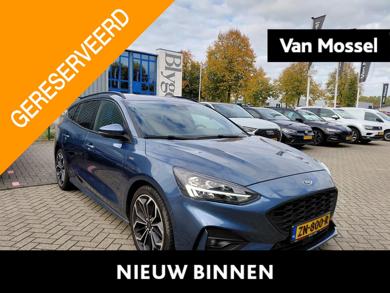 Ford Focus Wagon - 1.0 EcoBoost ST Line Business | 18 INCH | WINTER PACK | CAMERA | NAVI | B&O | CHROME BLUE - AutoWereld.nl