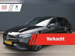 Mercedes-Benz C-klasse Estate - 300e AMG Panoramadak Sfeerverlichting Full-Led afneembare-Trekhaak Leer Camera