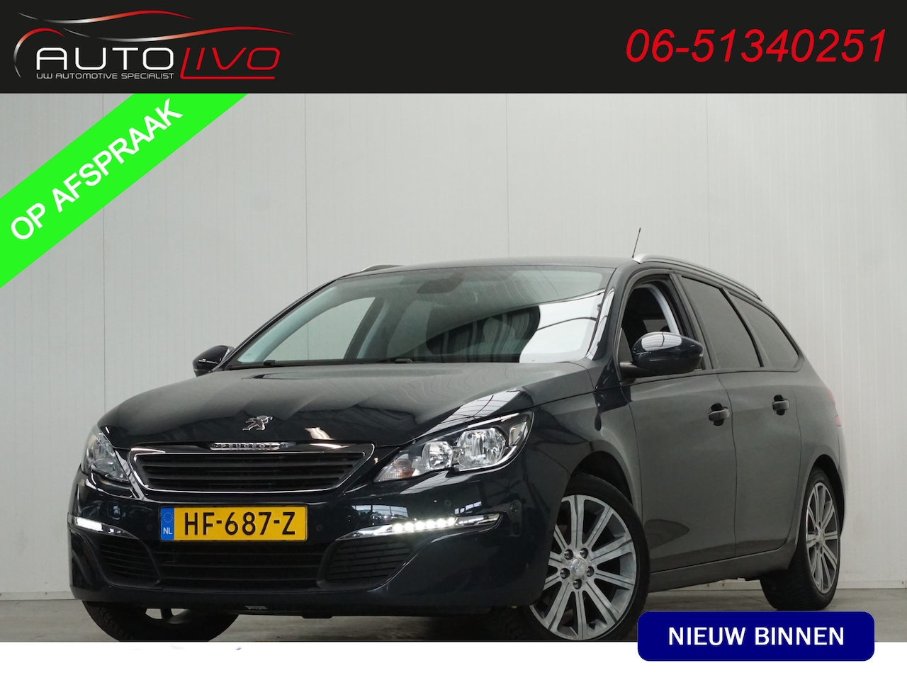 Peugeot 308 SW - 1.2 PureTech Active 130 PK! NAVI CLIMA PDC CRUISE TREKHAAK etc. - AutoWereld.nl