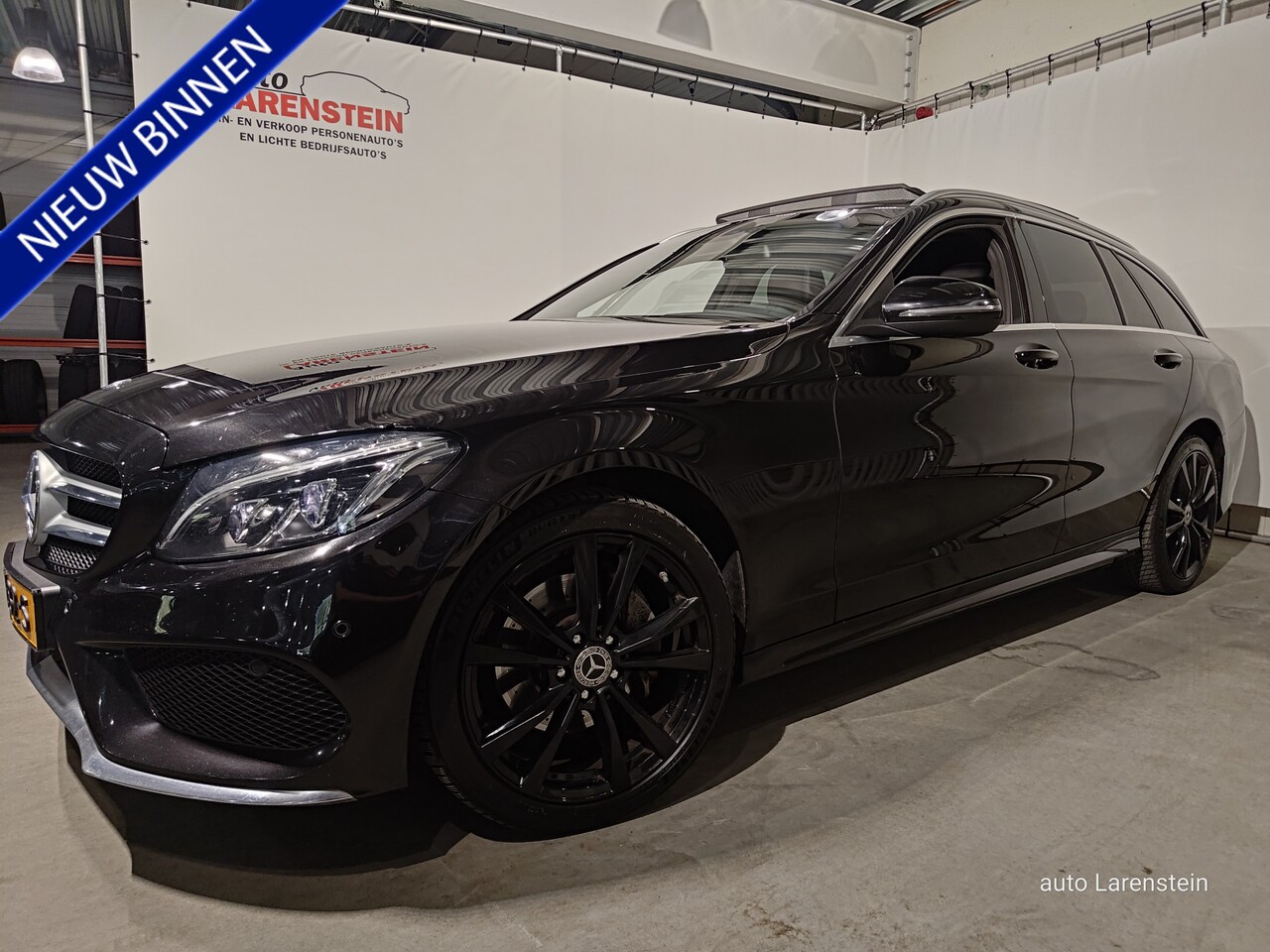 Mercedes-Benz C-klasse Estate - 200 184pk AMG Sport Edition+ 4-Matic / Burmester / Pano.dak / Leer / Elektr.A.Klep / Navi - AutoWereld.nl