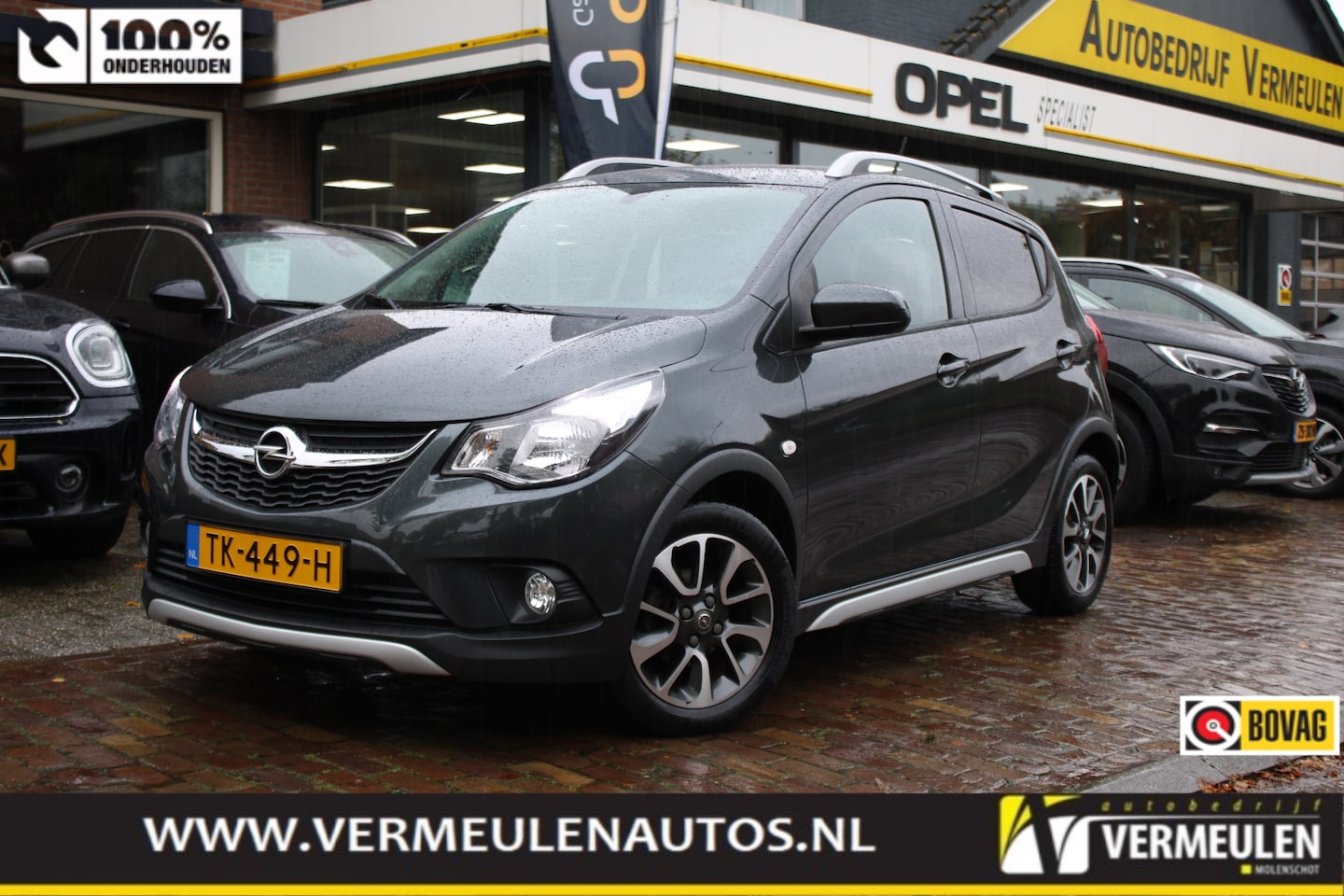 Opel Karl - 1.0 75PK ROCKS Online Edition + 15"/ Airco/ Navi/ Cruise/ CarPlay/ NL auto - AutoWereld.nl