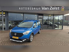 Dacia Dokker - 1.2 TCe Stepway , Airco, Multimediasysteem, Navigatie, Cruise control, Bluetooth, Parkeers