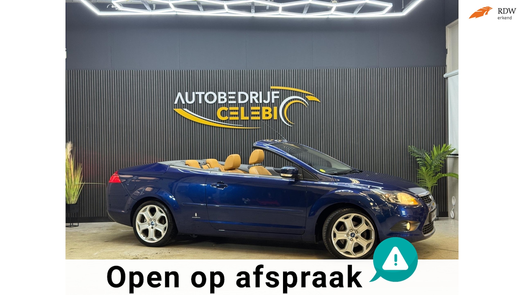 Ford Focus Coupé-Cabriolet - 2.0 Titanium 2010 BLAUW AUT|LEDER - AutoWereld.nl