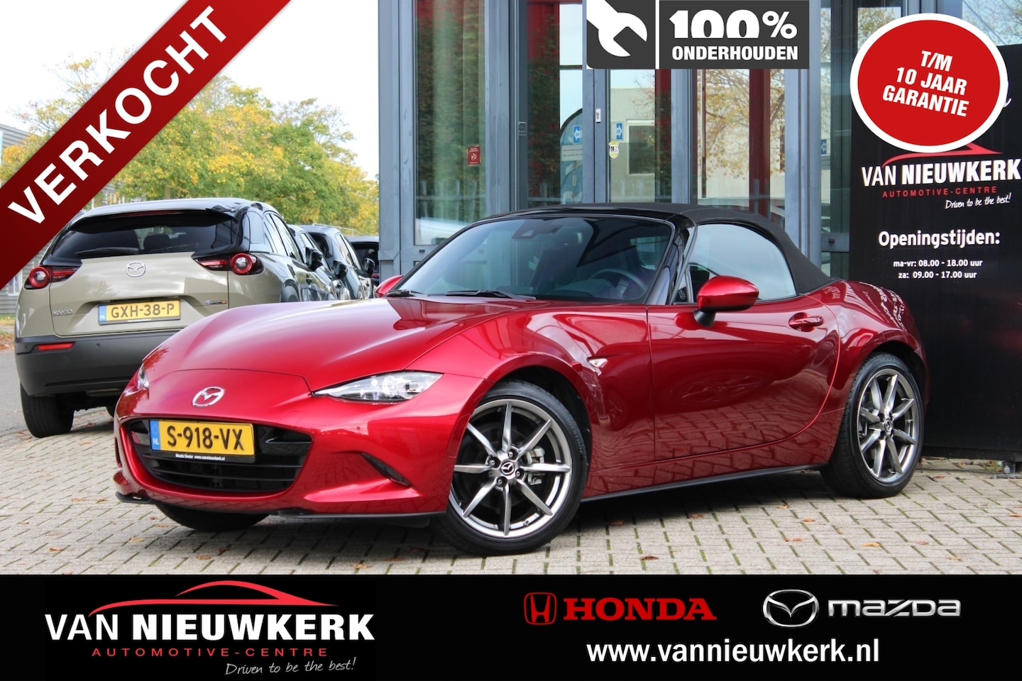 Mazda MX-5 - Roadster 2.0 Skyactiv-G 184pk Homura RECARO Koni Sportonderstel BOSE Carplay - AutoWereld.nl