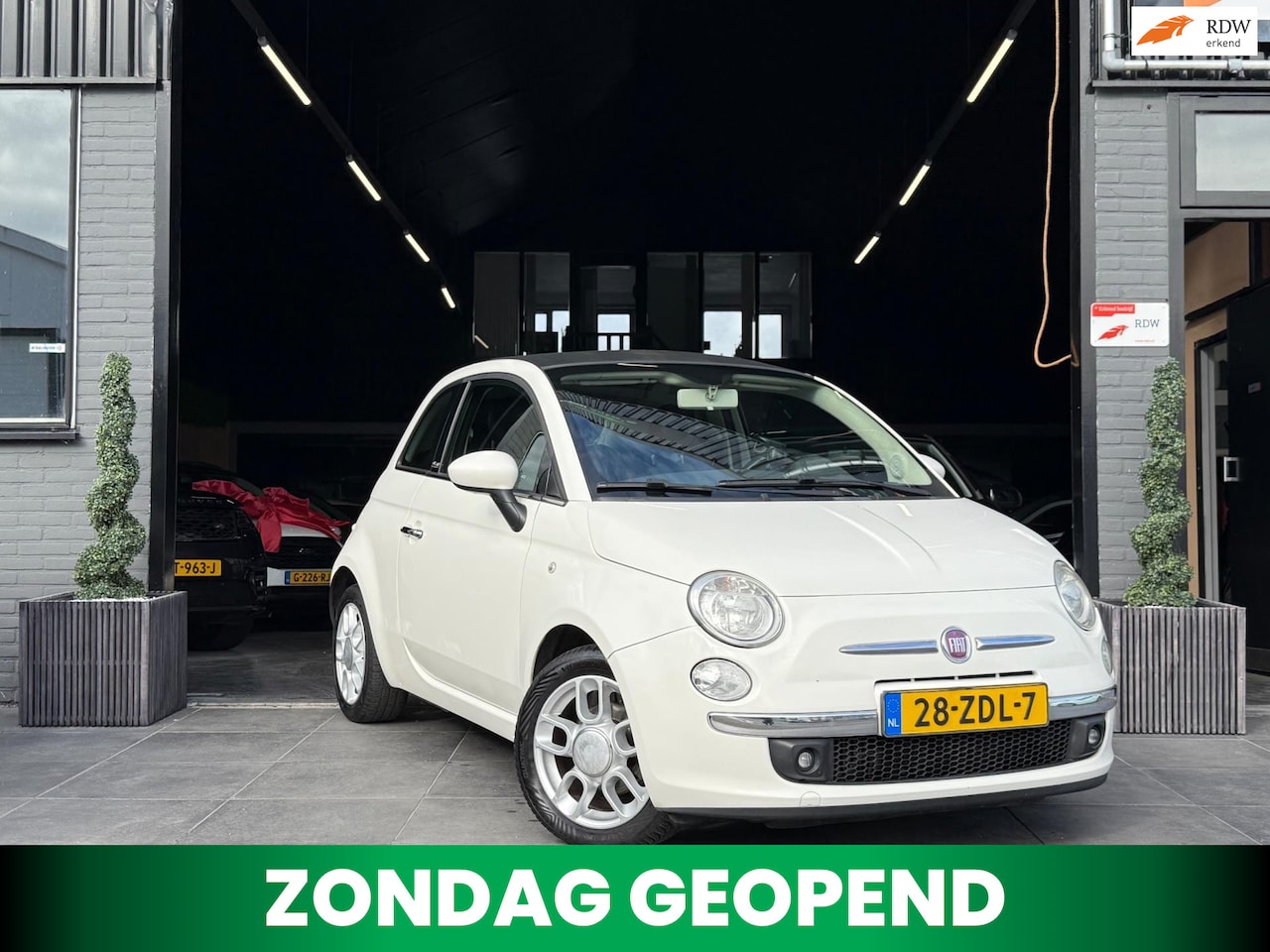 Fiat 500 C - 0.9 TwinAir Lounge|Airco|El Pakket|PDC|Cabrio| - AutoWereld.nl