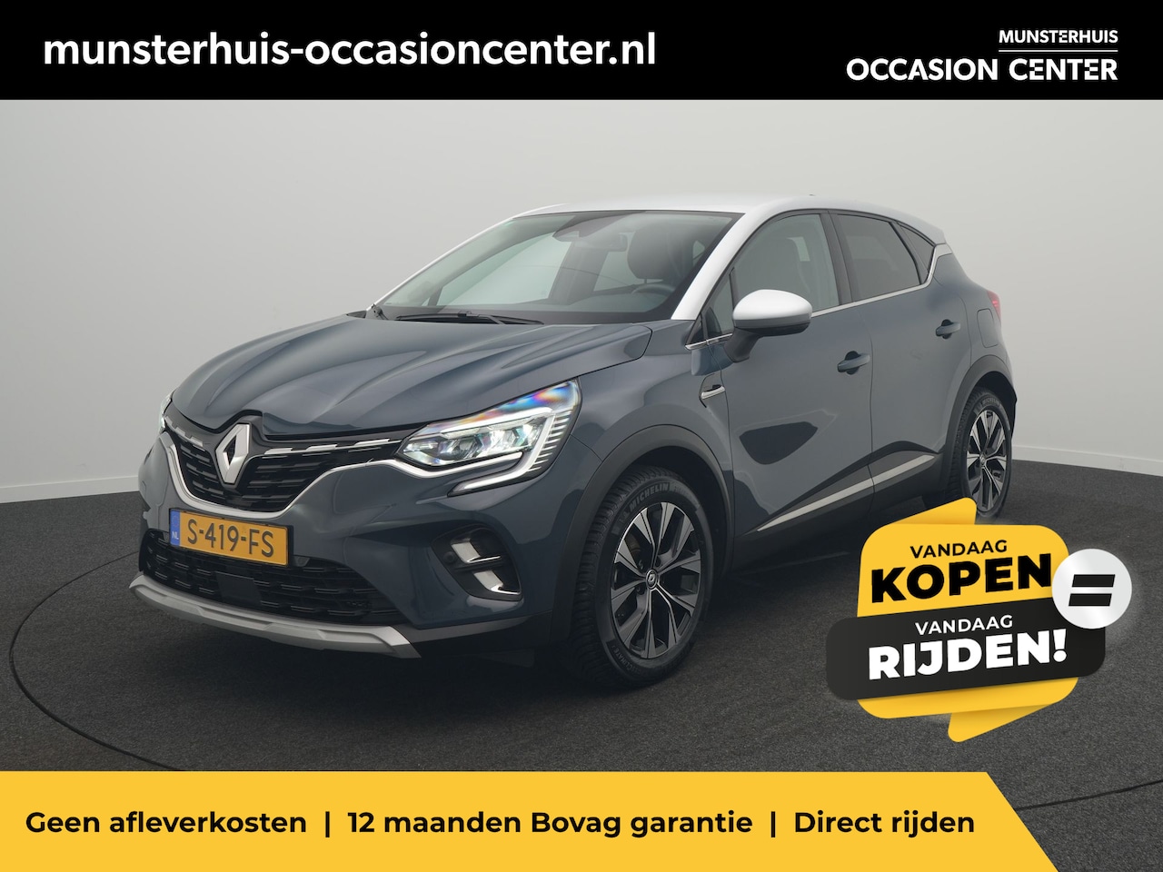 Renault Captur - 1.6 E-Tech Plug-in Hybrid 160 Techno - RIJKLAARPRIJS - All Seasonbanden - Achteruitrijcame - AutoWereld.nl